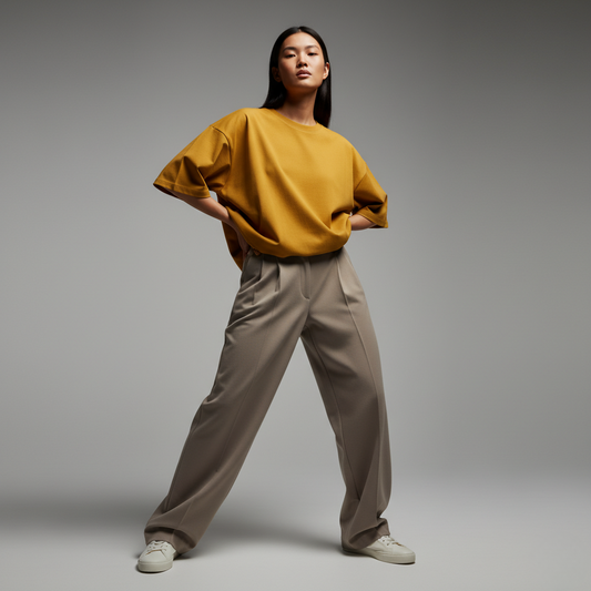 Golden Yellow 240GSM heavy weight Unisex Oversized Classic T-Shirt