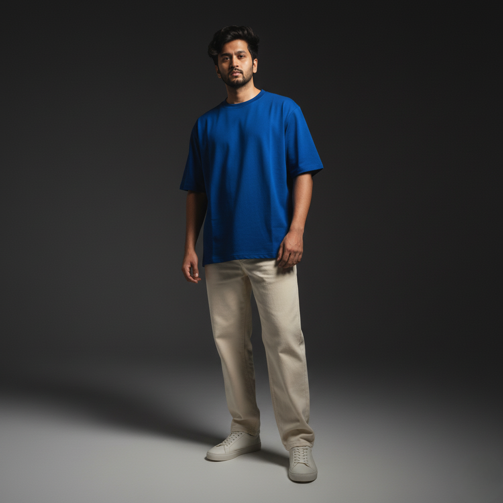 Royal Blue Oversized 240GSM heavy weight Unisex Classic T-Shirt