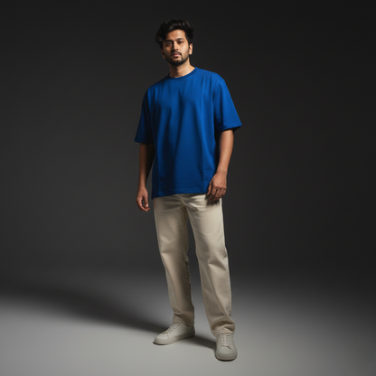 Royal Blue Oversized 240GSM heavy weight Unisex Classic T-Shirt