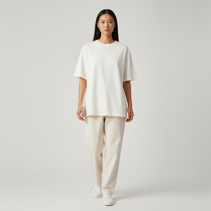 Off-White 240GSM heavy weight Unisex Oversized Classic T-Shirt