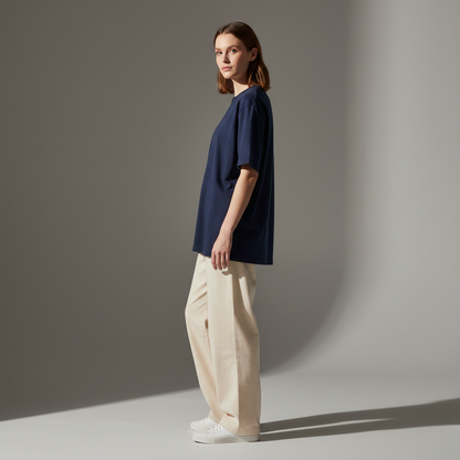 Navy Blue Oversized 240GSM heavy weight Unisex Classic T-Shirt