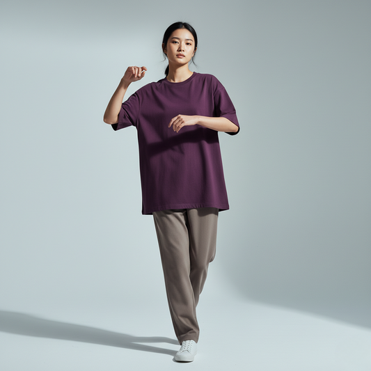 Purple Oversized 240GSM heavyweight Unisex Classic T-Shirt