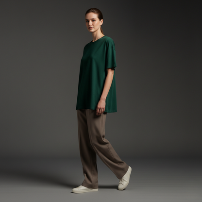 Bottle Green 240GSM heavy weight Unisex Oversized Classic T-Shirt