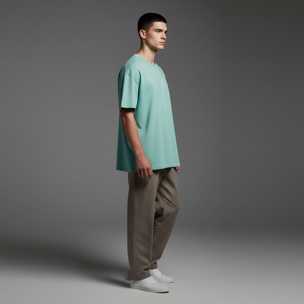 Mint 240GSM heavy weight Unisex Oversized Classic T-Shirt