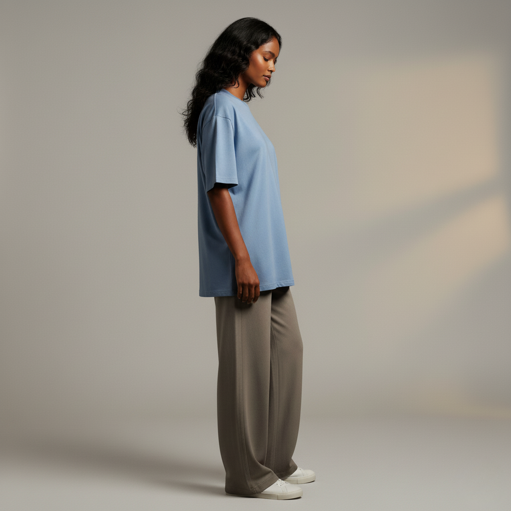 Baby Blue 240GSM heavy weight Unisex Oversized Classic T-Shirt