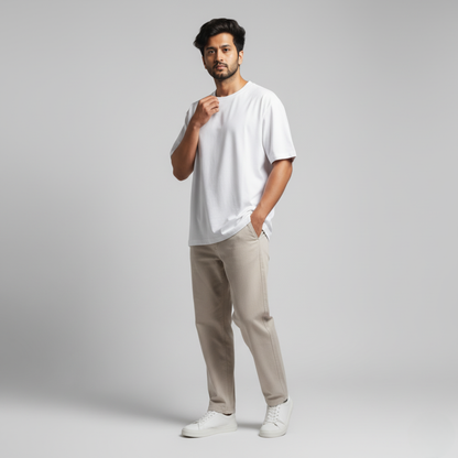 White 240GSM heavy weight Unisex Oversized Classic T-Shirt