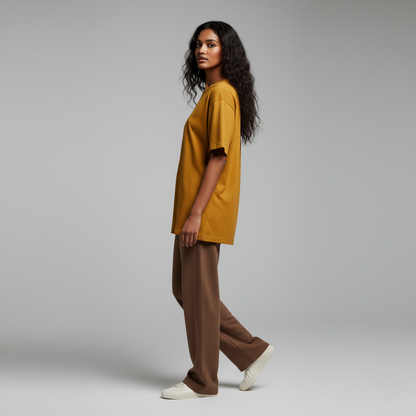 Golden Yellow 240GSM heavy weight Unisex Oversized Classic T-Shirt