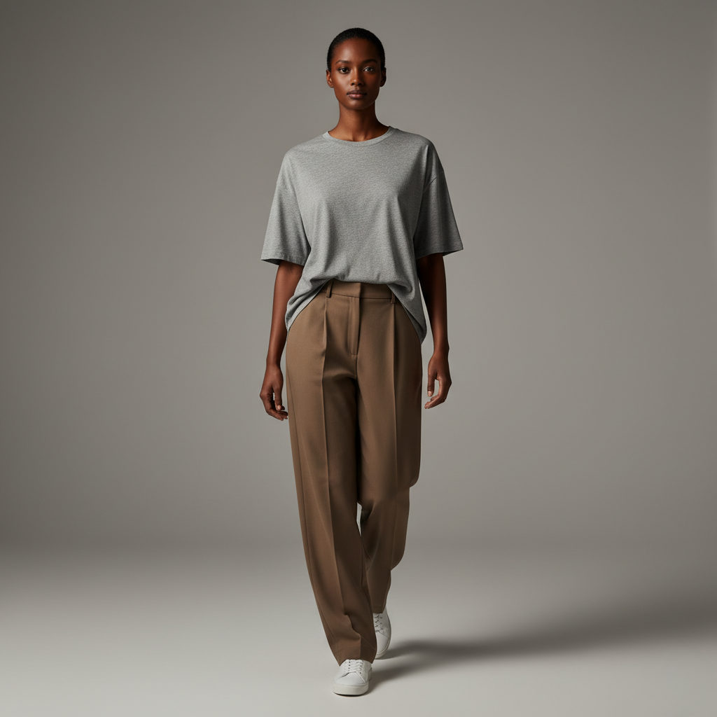 Grey Melange Oversized 240GSM heavy weight Unisex Classic T-Shirt