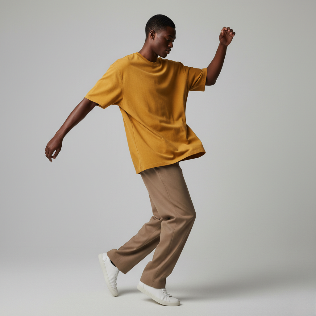 Golden Yellow 240GSM heavy weight Unisex Oversized Classic T-Shirt