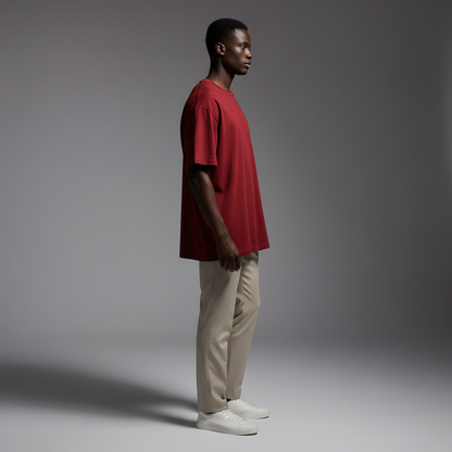 Red Oversized 240GSM heavy weight Unisex Classic T-Shirt