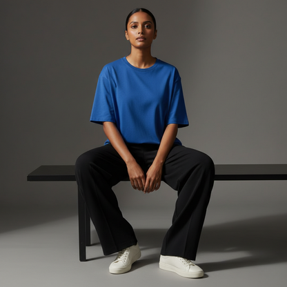 Royal Blue Oversized 240GSM heavy weight Unisex Classic T-Shirt