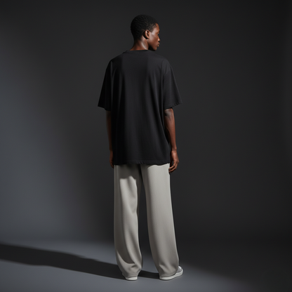 Black 240GSM heavy weight Unisex Oversized Classic T-Shirt