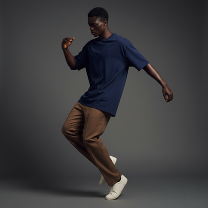 Navy Blue Oversized 240GSM heavy weight Unisex Classic T-Shirt