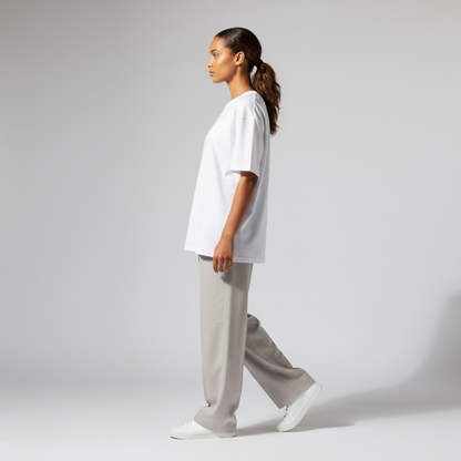 White 240GSM heavy weight Unisex Oversized Classic T-Shirt