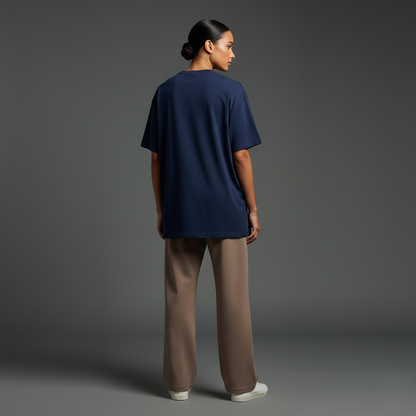 Navy Blue Oversized 240GSM heavy weight Unisex Classic T-Shirt
