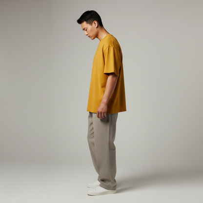 Golden Yellow 240GSM heavy weight Unisex Oversized Classic T-Shirt