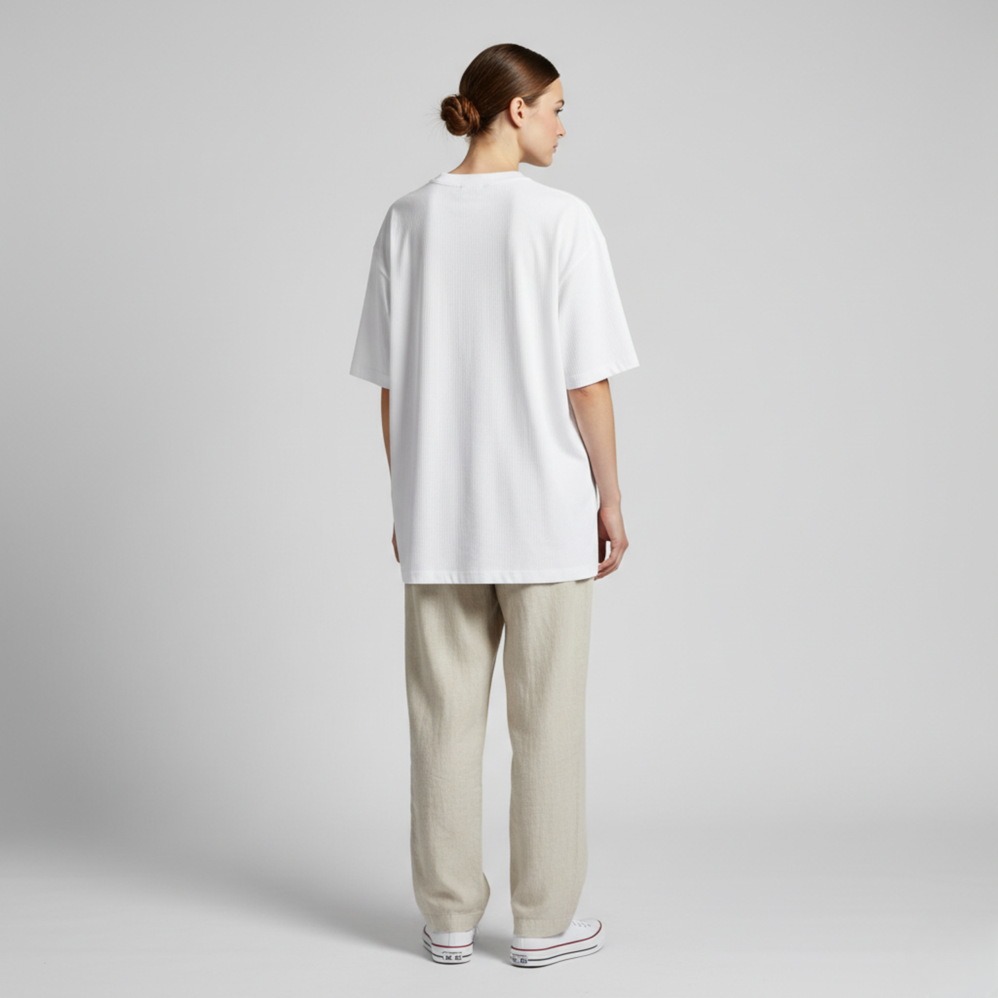 White 240GSM heavy weight Unisex Oversized Classic T-Shirt