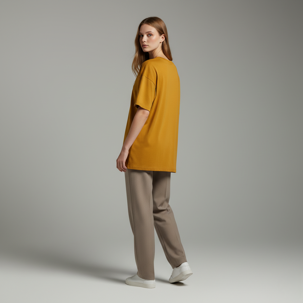 Golden Yellow 240GSM heavy weight Unisex Oversized Classic T-Shirt