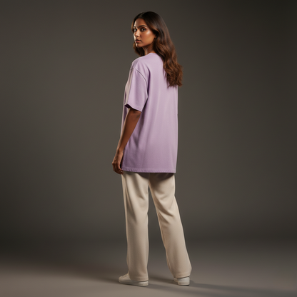 Lavender 240GSM heavy weight Unisex Oversized Classic T-Shirt