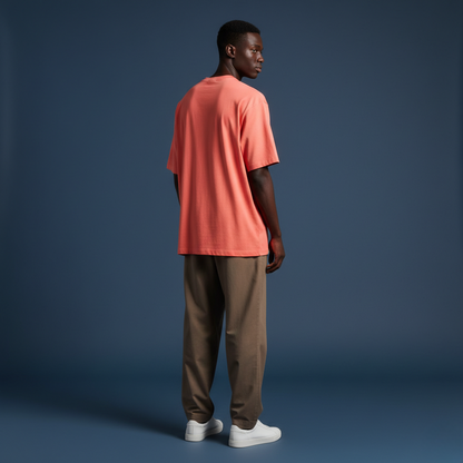 Coral 240GSM heavy weight Unisex Oversized Classic T-Shirt