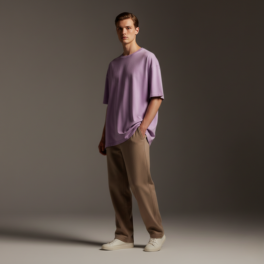 Lavender 240GSM heavy weight Unisex Oversized Classic T-Shirt