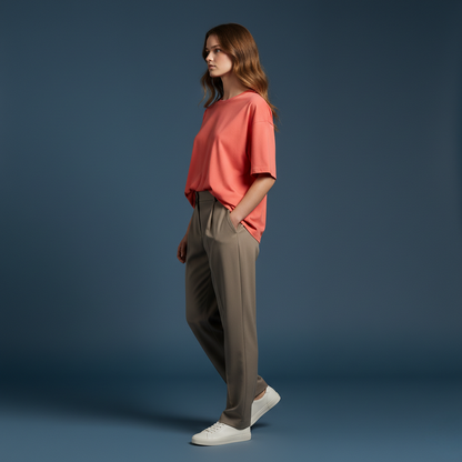 Coral 240GSM heavy weight Unisex Oversized Classic T-Shirt