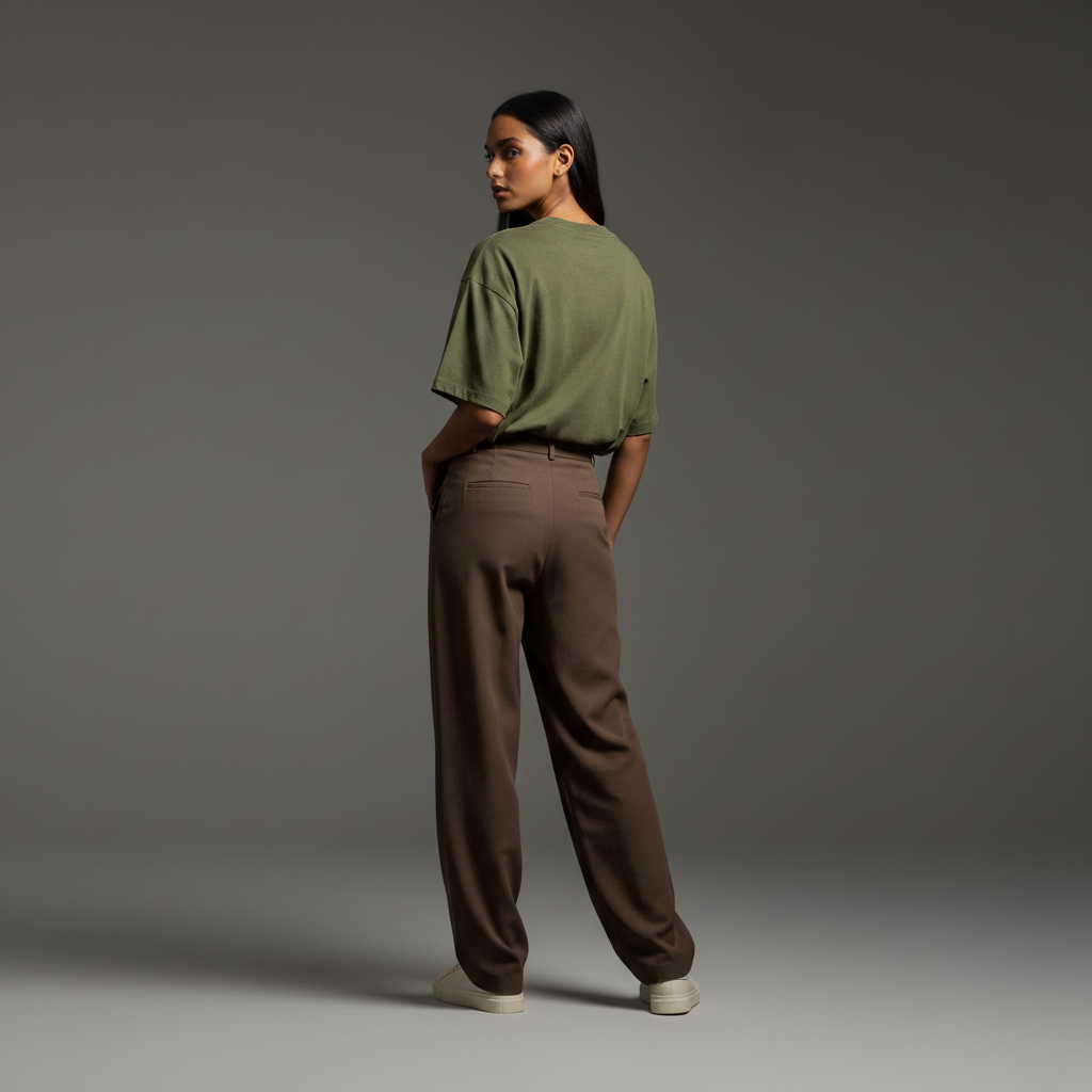 Olive Green 240GSM heavy weight Unisex Oversized Classic T-Shirt