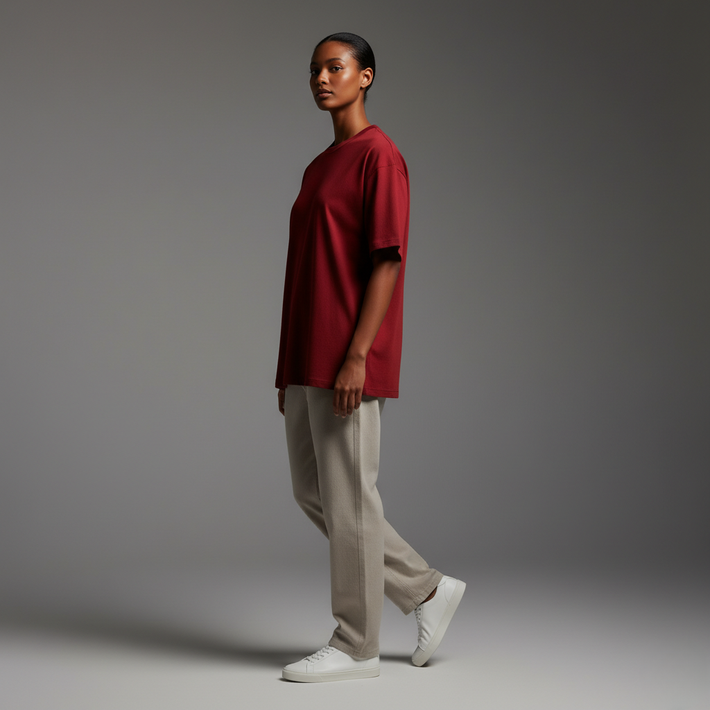 Red Oversized 240GSM heavy weight Unisex Classic T-Shirt