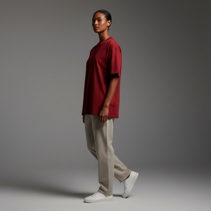 Red Oversized 240GSM heavy weight Unisex Classic T-Shirt