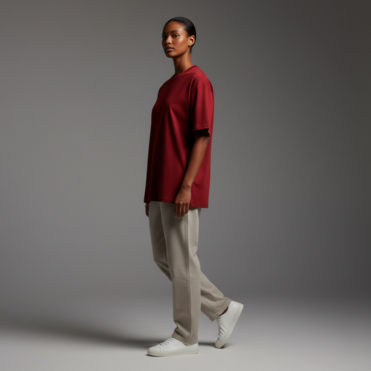 Red Oversized 240GSM heavy weight Unisex Classic T-Shirt