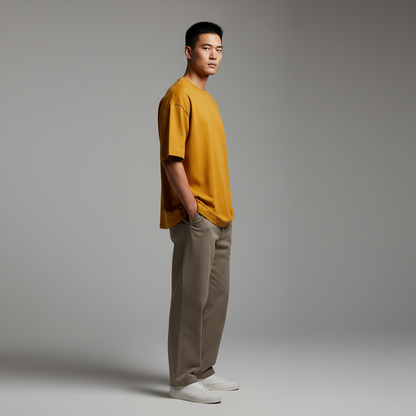 Mustard Yellow 240GSM heavy weight Unisex Oversized Classic T-Shirt