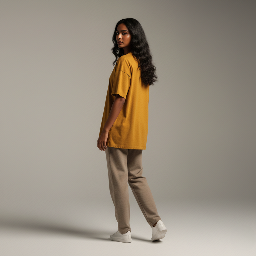 Mustard Yellow 240GSM heavy weight Unisex Oversized Classic T-Shirt