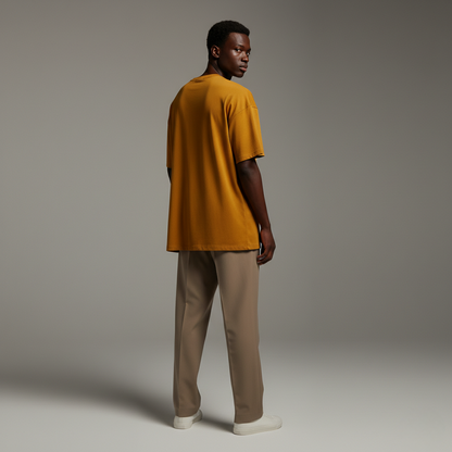 Mustard Yellow 240GSM heavy weight Unisex Oversized Classic T-Shirt