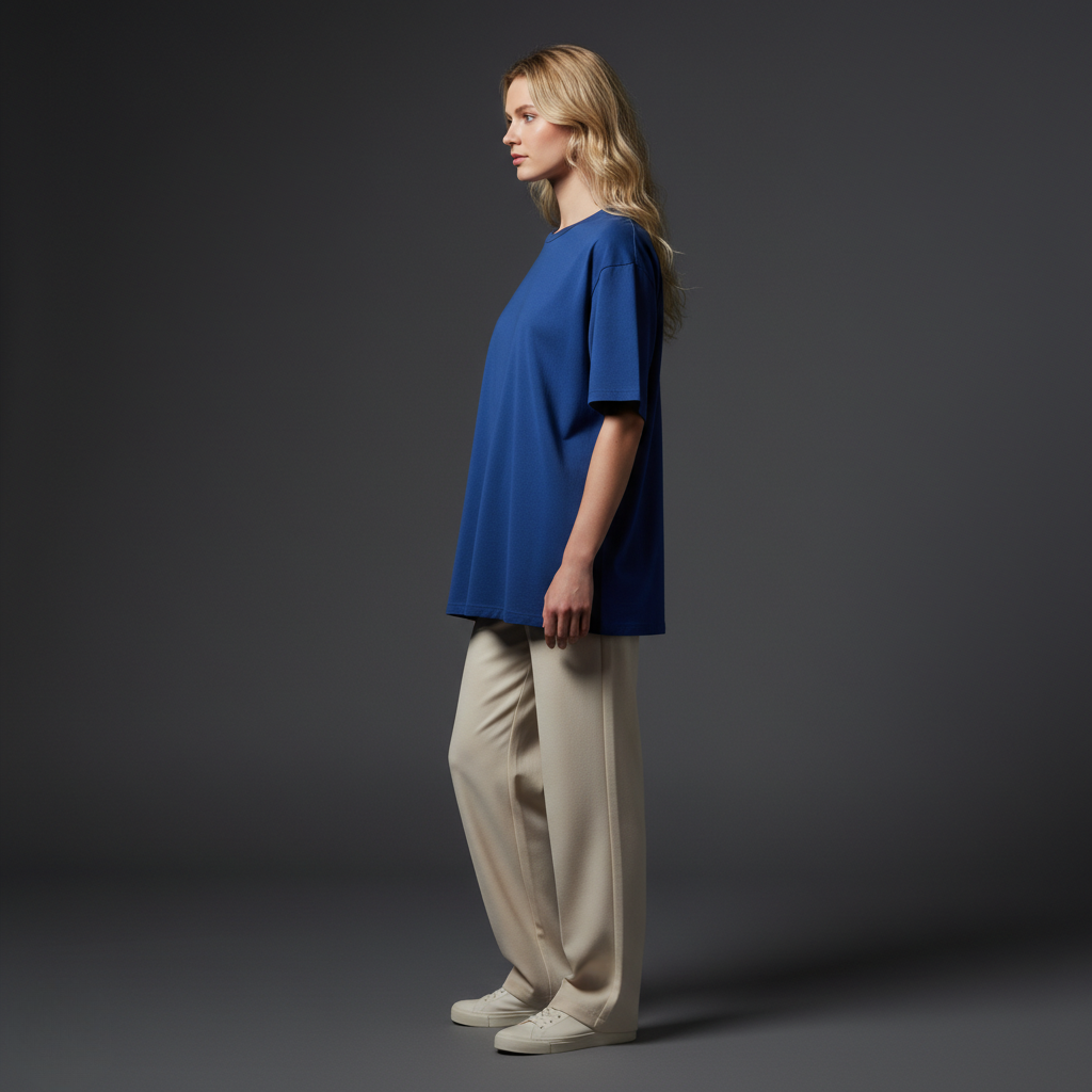 Royal Blue Oversized 240GSM heavy weight Unisex Classic T-Shirt