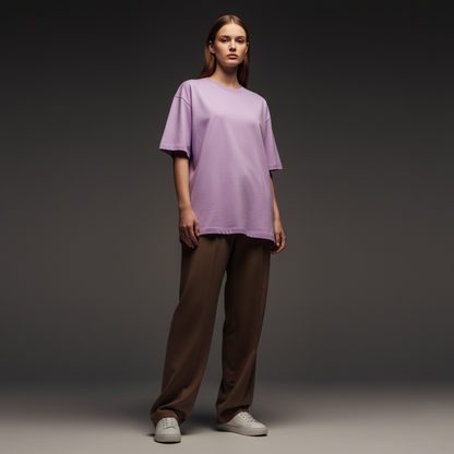 Lavender 240GSM heavy weight Unisex Oversized Classic T-Shirt