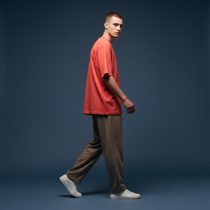 Coral 240GSM heavy weight Unisex Oversized Classic T-Shirt
