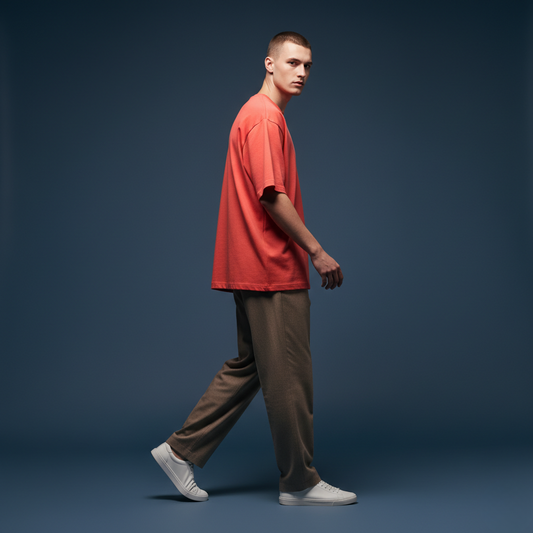 Coral 240GSM heavy weight Unisex Oversized Classic T-Shirt