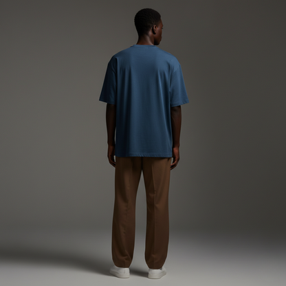 Petrol Blue 240GSM heavy weight Unisex Oversized Classic T-Shirt