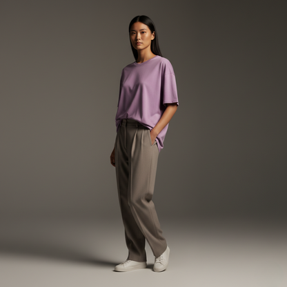 Lavender 240GSM heavy weight Unisex Oversized Classic T-Shirt