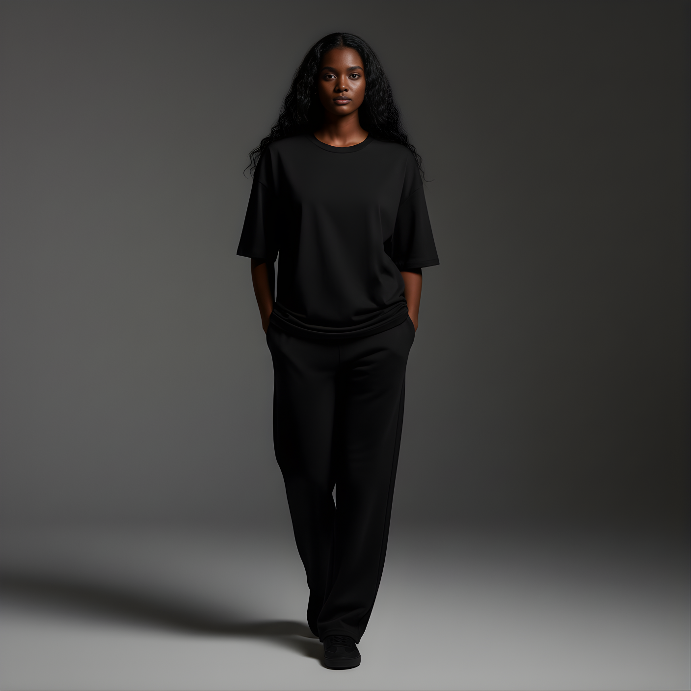 Black 240GSM heavy weight Unisex Oversized Classic T-Shirt