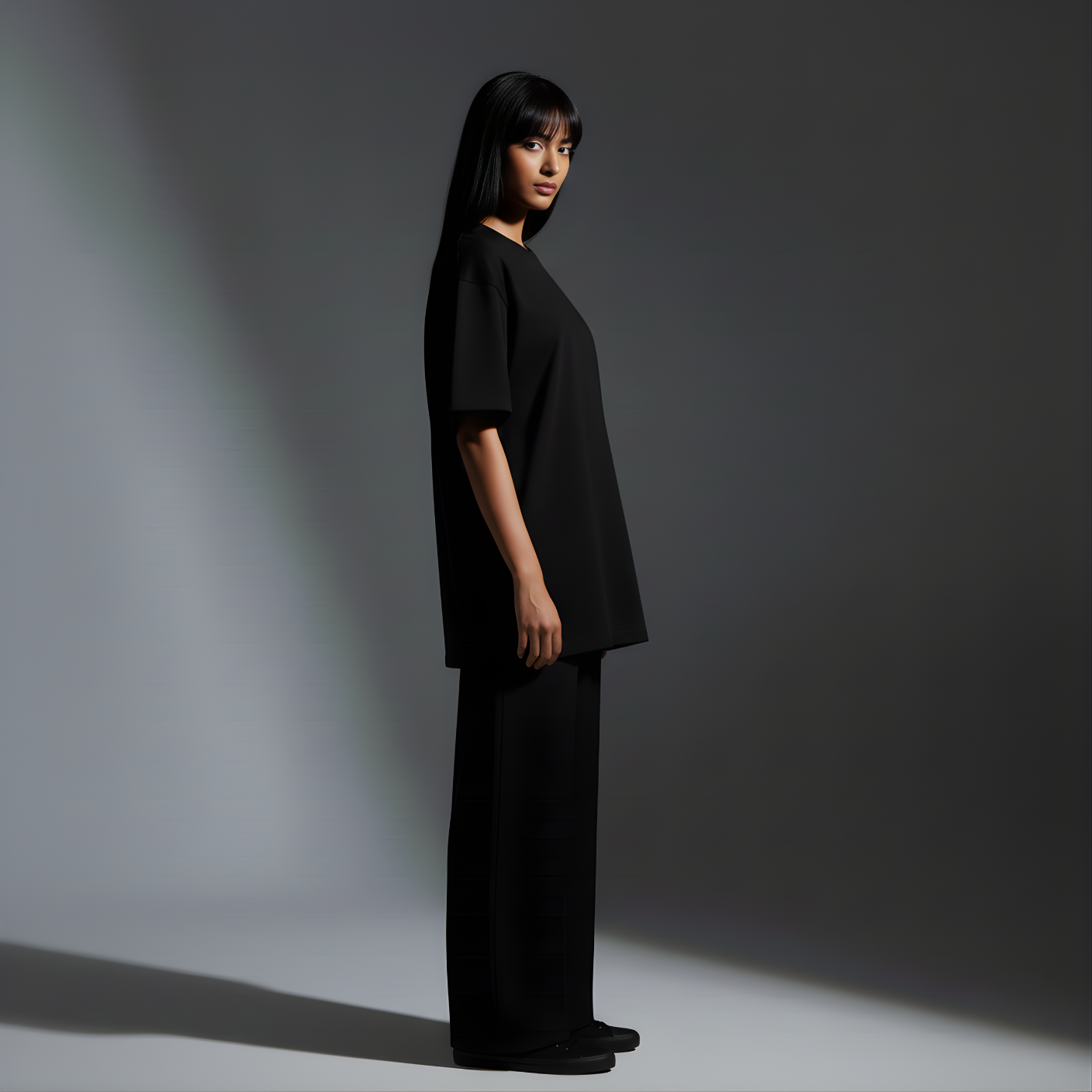 Black 240GSM heavy weight Unisex Oversized Classic T-Shirt