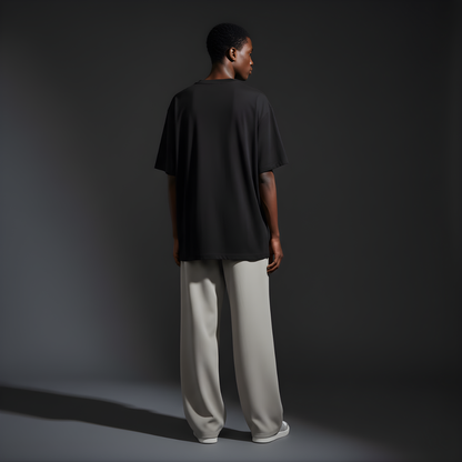 Black 240GSM heavy weight Unisex Oversized Classic T-Shirt
