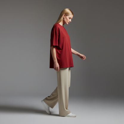 Red Oversized 240GSM heavy weight Unisex Classic T-Shirt