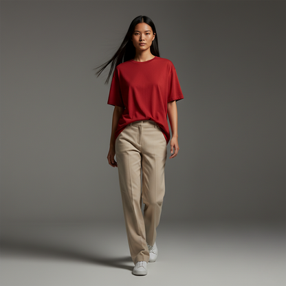 Red Oversized 240GSM heavy weight Unisex Classic T-Shirt