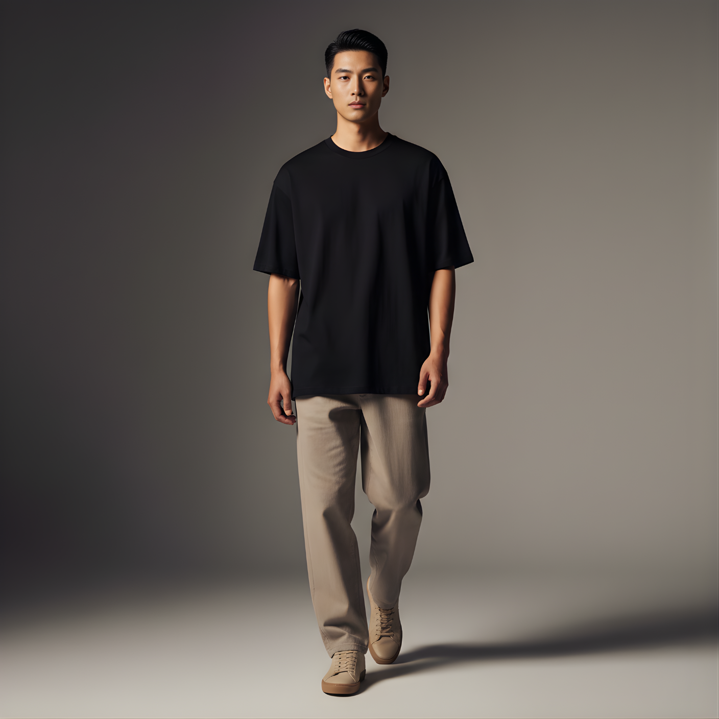 Black 240GSM heavy weight Unisex Oversized Classic T-Shirt