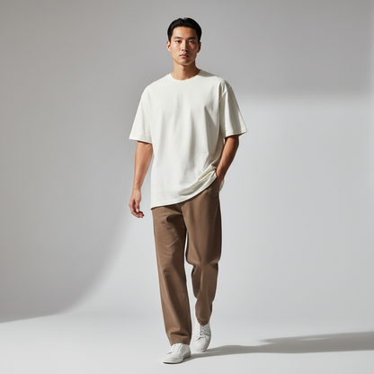 Off-White 240GSM heavy weight Unisex Oversized Classic T-Shirt