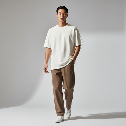 Off-White 240GSM heavy weight Unisex Oversized Classic T-Shirt