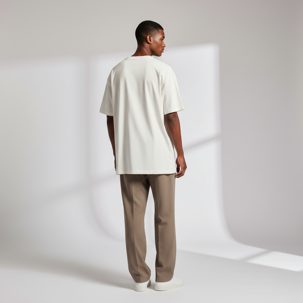 Off-White 240GSM heavy weight Unisex Oversized Classic T-Shirt
