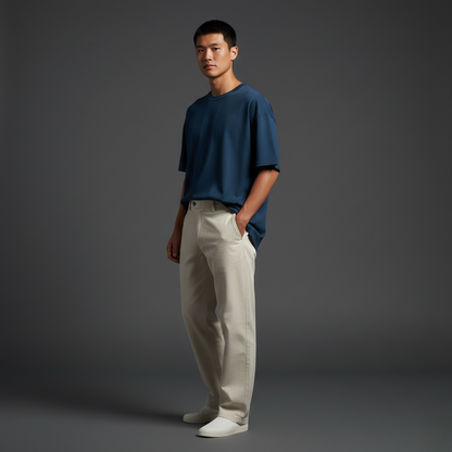 Petrol Blue 240GSM heavy weight Unisex Oversized Classic T-Shirt